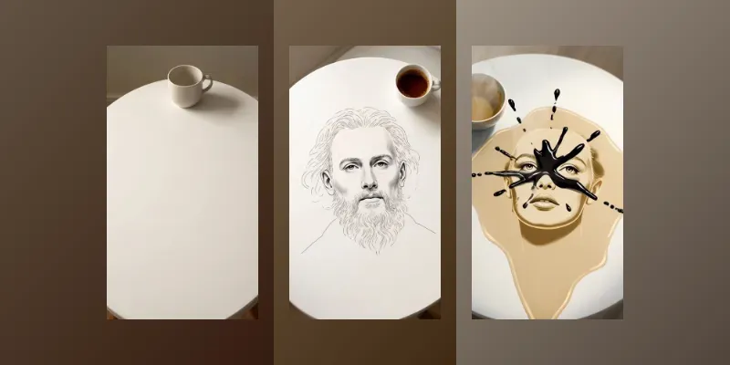 Liquid Ink Portrait Timelapses generated by undefined