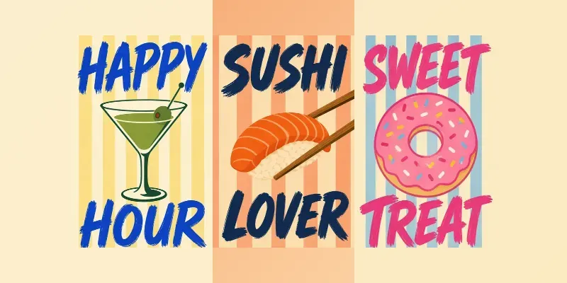 Retro Pop Art Kitchen Posters generated by undefined