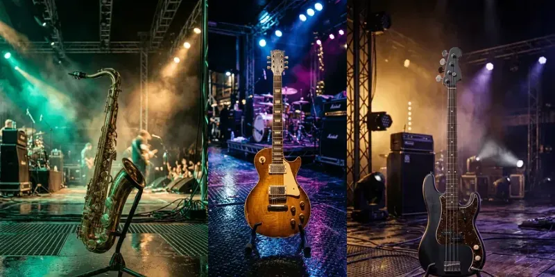 Neon Pulse Industrial Instrument Stages generated by undefined