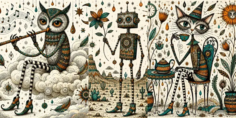 Whimsical Character Graphic Assets generated by undefined