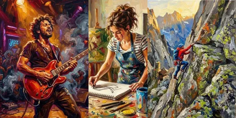 Impressionist Impasto Oil Painting Art generated by undefined
