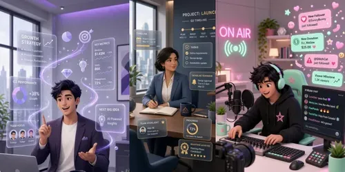 Professional Workplace Animations generated by grok-video