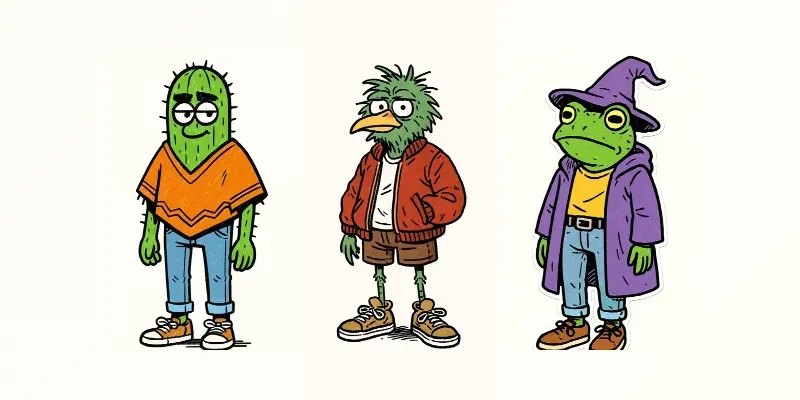 Quirky Streetwear Doodle Mascots generated by undefined
