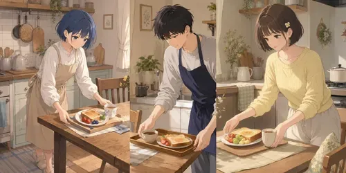 Soft Anime Spring Breakfasts generated by chatgpt-image