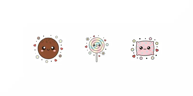 Kawaii Valentine Candy Clipart generated by undefined