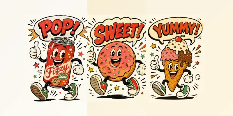 Retro Cartoon Mascot Posters generated by undefined