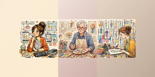 Creative Workspace Character Art generated by chatgpt-image