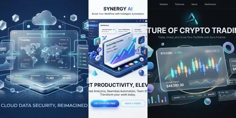 3D Web Landing Page Hero Generator generated by undefined