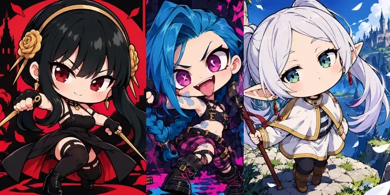Cute Chibi Anime Character Designs