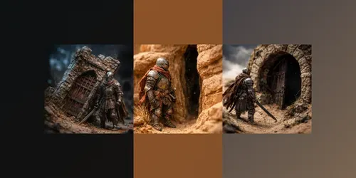 Tiny Rust Knight Diorama Art generated by chatgpt-image
