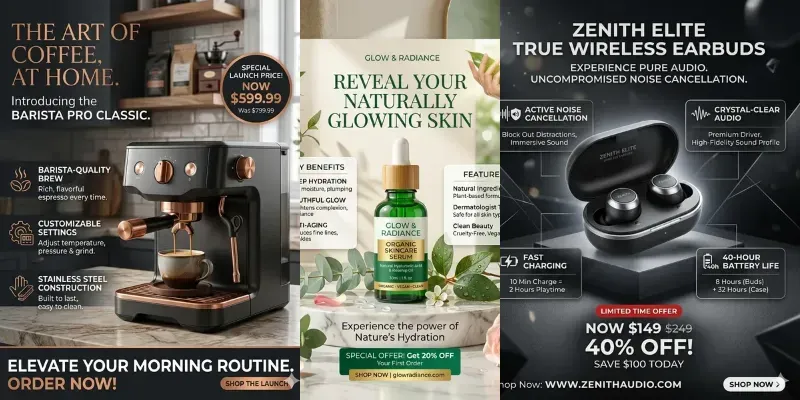 Product Showcase Card Ads Generator generated by undefined