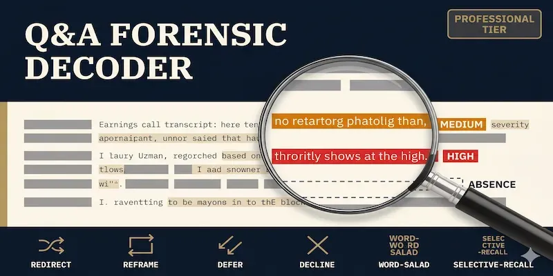 Earnings Call Qa Forensic Decoder generated by undefined