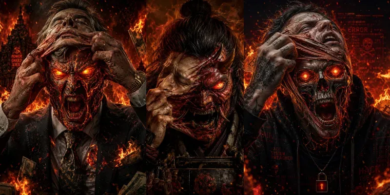 Infernal Face Reveal Art generated by undefined