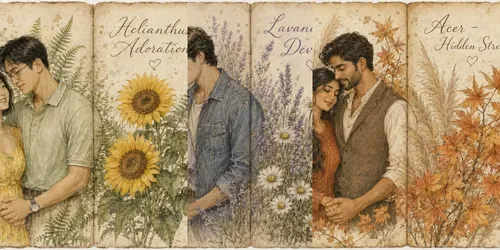 Aesthetic Botanical Journal Couple Photos generated by chatgpt-image