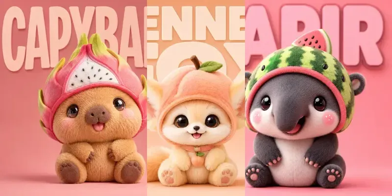 Fruit Hat Baby Critters generated by undefined