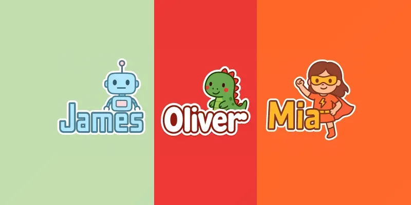 Cute Cartoon Name Tag Stickers generated by undefined