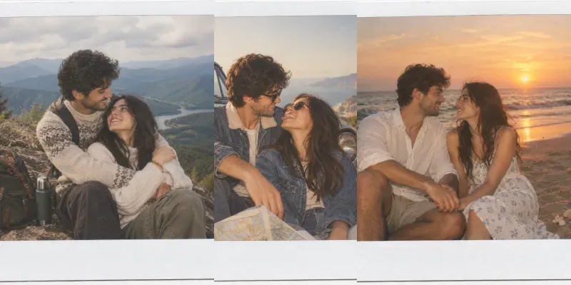 Romantic Couple Instax Portrait