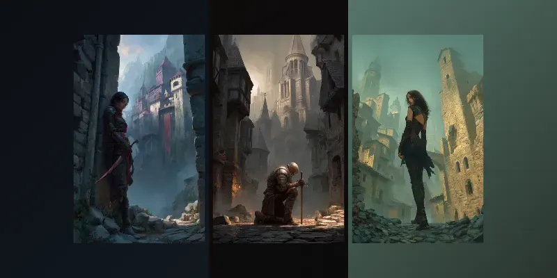 Dark Medieval Fantasy Art generated by undefined