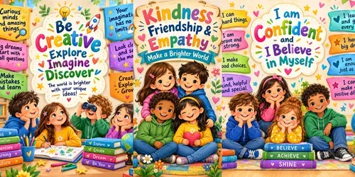 Bright Classroom Affirmations generated by chatgpt-image