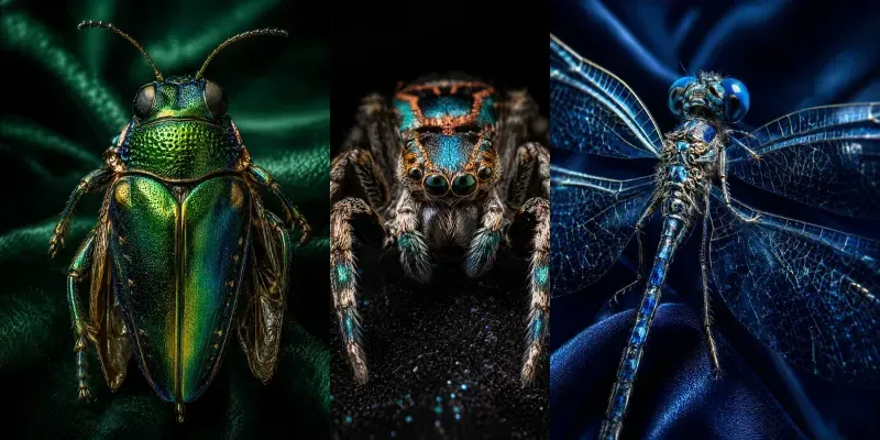 Entomological Glamour Portraits generated by undefined