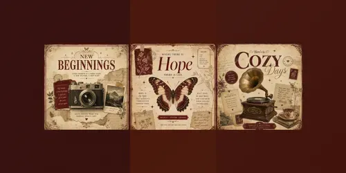 Vintage Collage Posters generated by chatgpt-image