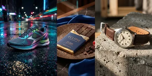 Premium Highend Product Ads Grids generated by gemini-image