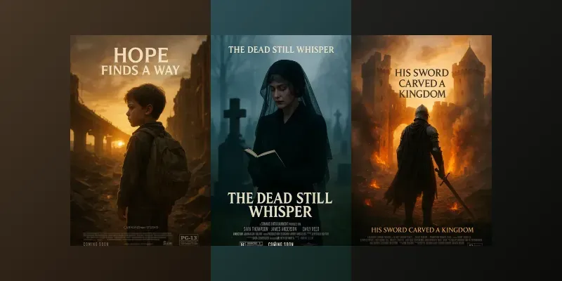 Cinematic Movie Poster Mockups generated by undefined
