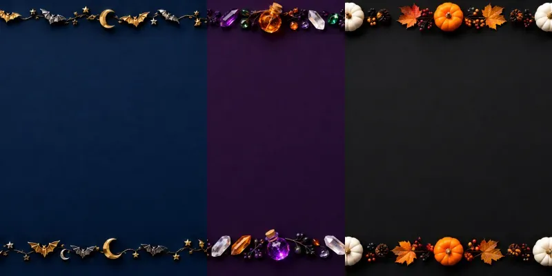Halloween Copy Space 3D Frames