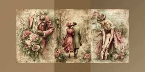 Vintage Victorian Junk Journals generated by midjourney