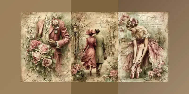 Vintage Victorian Junk Journals generated by undefined