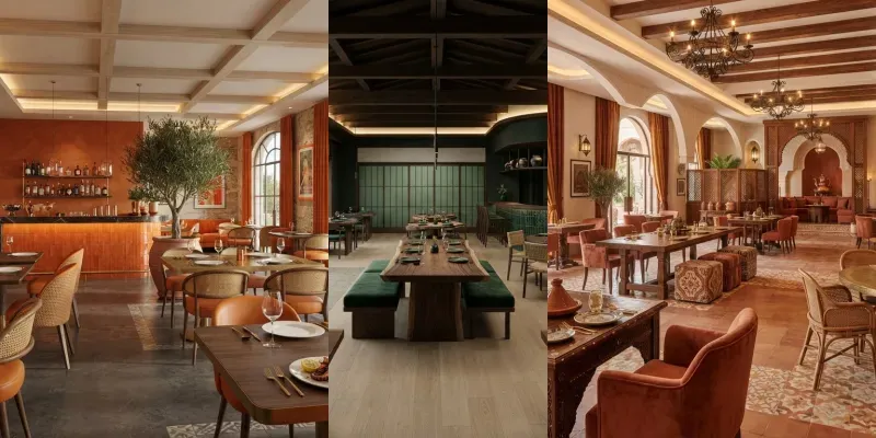 Vibrant Restaurant Interior Designers generated by undefined