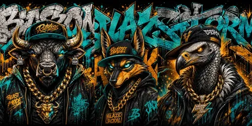 Graffiti Street Icons generated by chatgpt-image