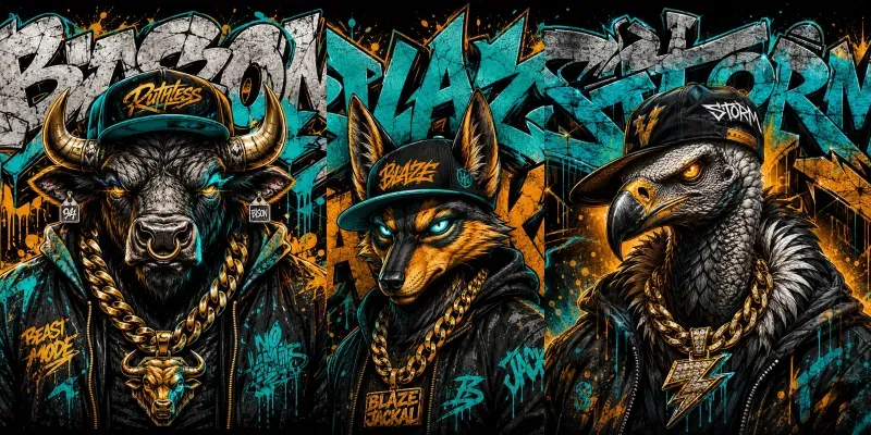 Graffiti Street Icons generated by undefined