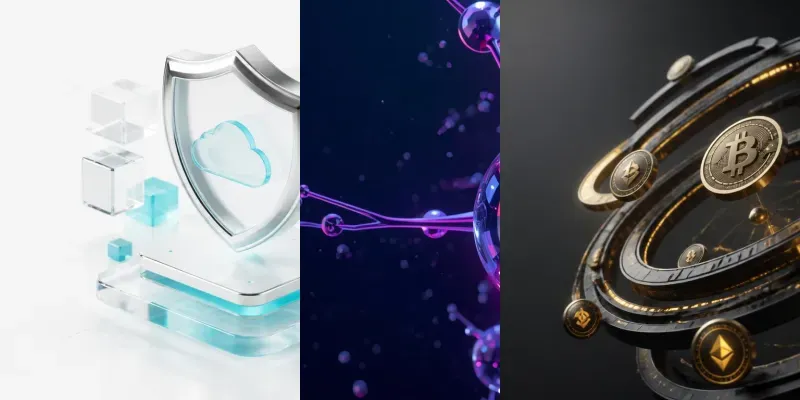 B2b Saas 3D Abstract Hero Illustrations generated by undefined