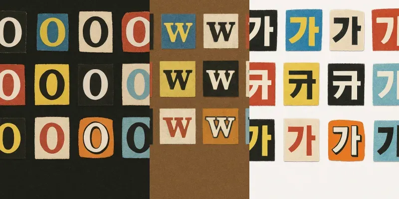 Ransom Style Alphabet Paper Cuts generated by undefined