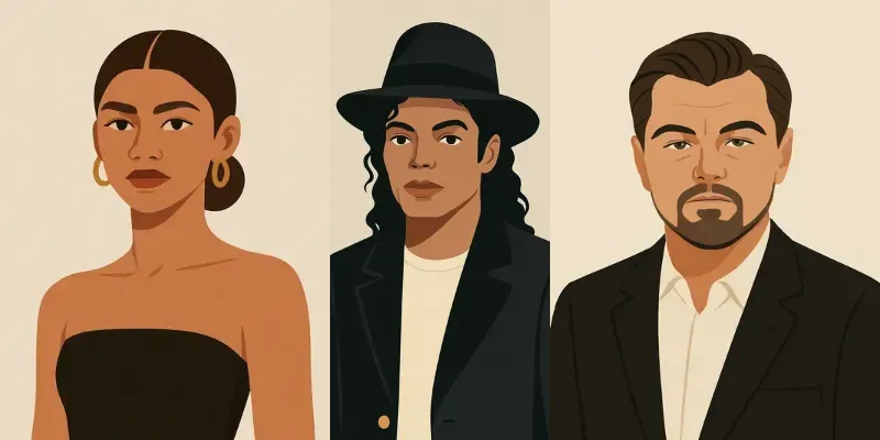 Minimalist Vector Style Portraits generated by undefined