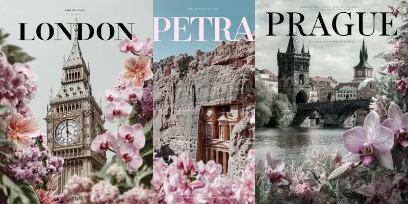 Orchid Fusion Travel Posters generated by undefined