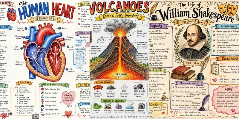 Educational Sketchnote Poster Creators generated by undefined