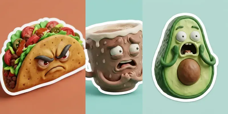 3D Claymorphic Sticker Pack Masters generated by undefined