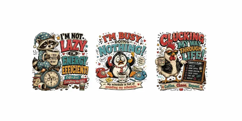 Vintage Funny Animal Tees generated by undefined
