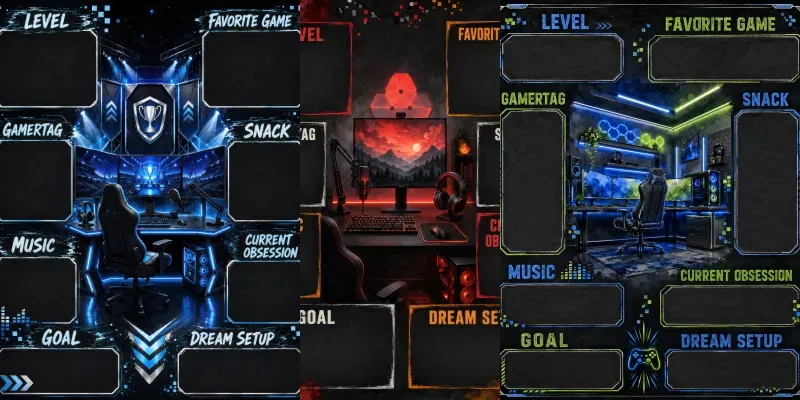 Gaming Stats Milestone Boards generated by undefined