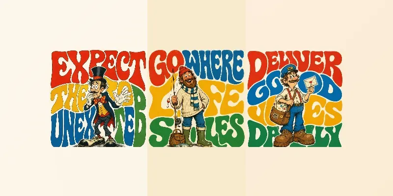 Retro Psychedelic Character Posters generated by undefined