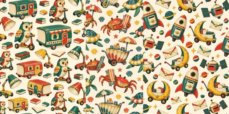 Vintage Tin Toy Patterns