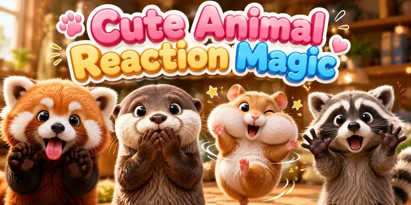Cute Animal Reaction Magics generated by undefined