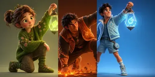 Chibis Character Companion Sets Pixar 3D generated by chatgpt-image