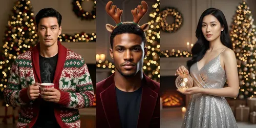 Christmas Studio Portraits Pro generated by gemini-image