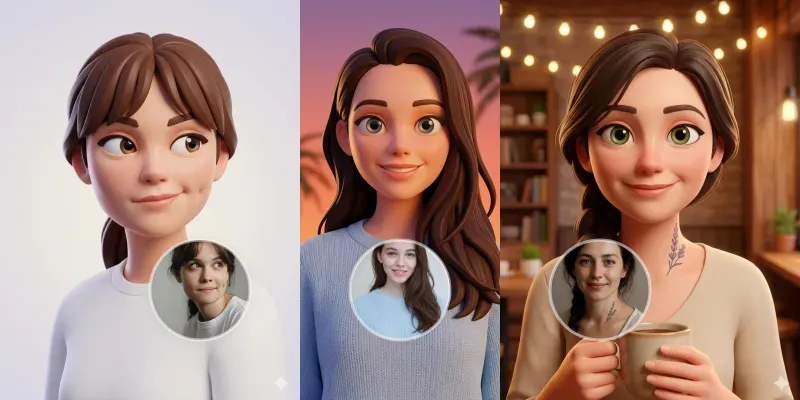 Smooth 3D Cartoon Avatars generated by undefined