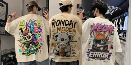 Cartoon Streetwear Tee Designs generated by chatgpt-image