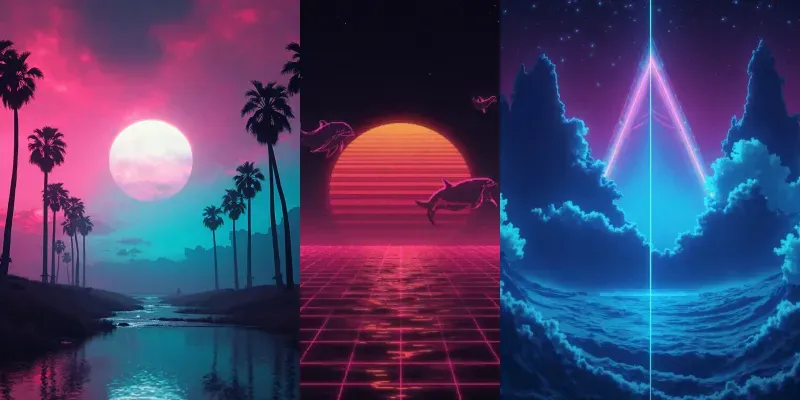 Vaporwave Album Covers generated by undefined