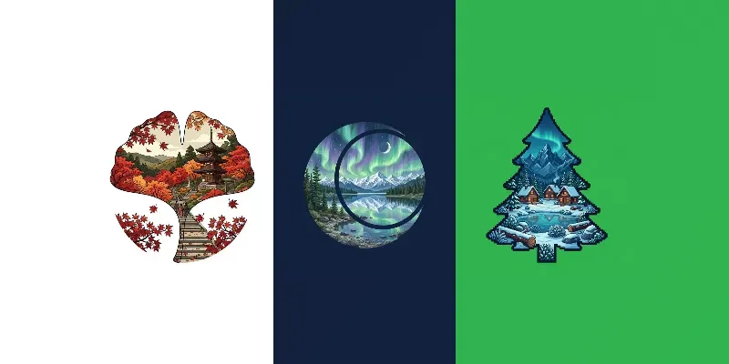 Cutout Shape Scenes Graphic Generator